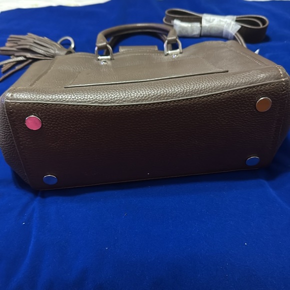Valentina Tan Leather Satchel